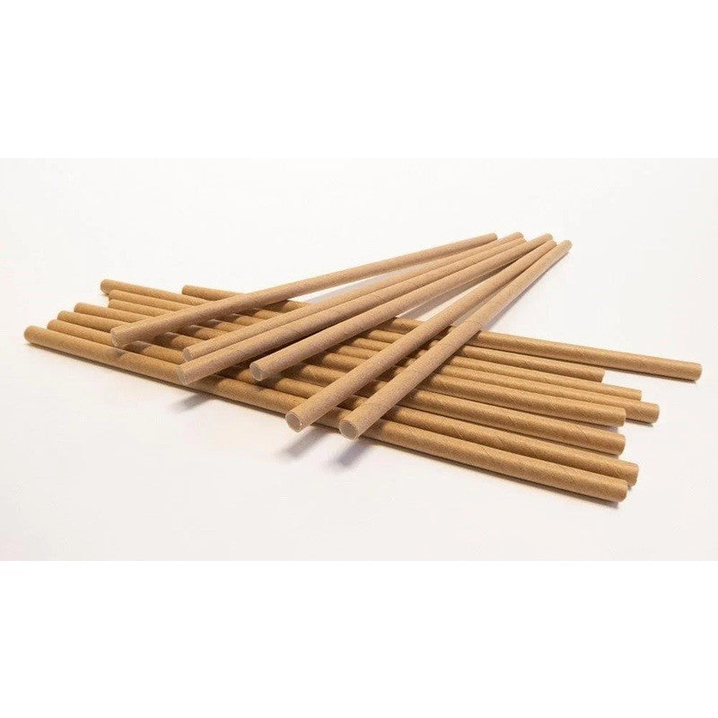 Set 100 Paie, din Hartie, 20 cm, Model Uni, Kraft