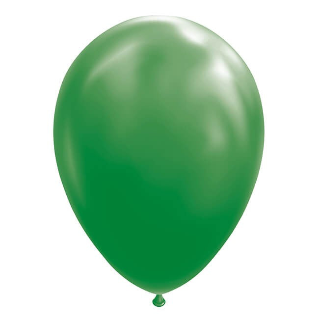 Set 12 Baloane, din Latex Standard, 13 cm, Verde Inchis