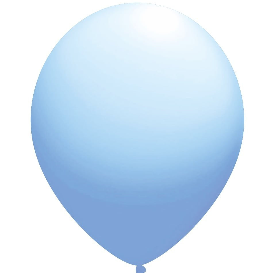 Set 12 Baloane, din Latex Standard, 30 cm, Albastru Deschis
