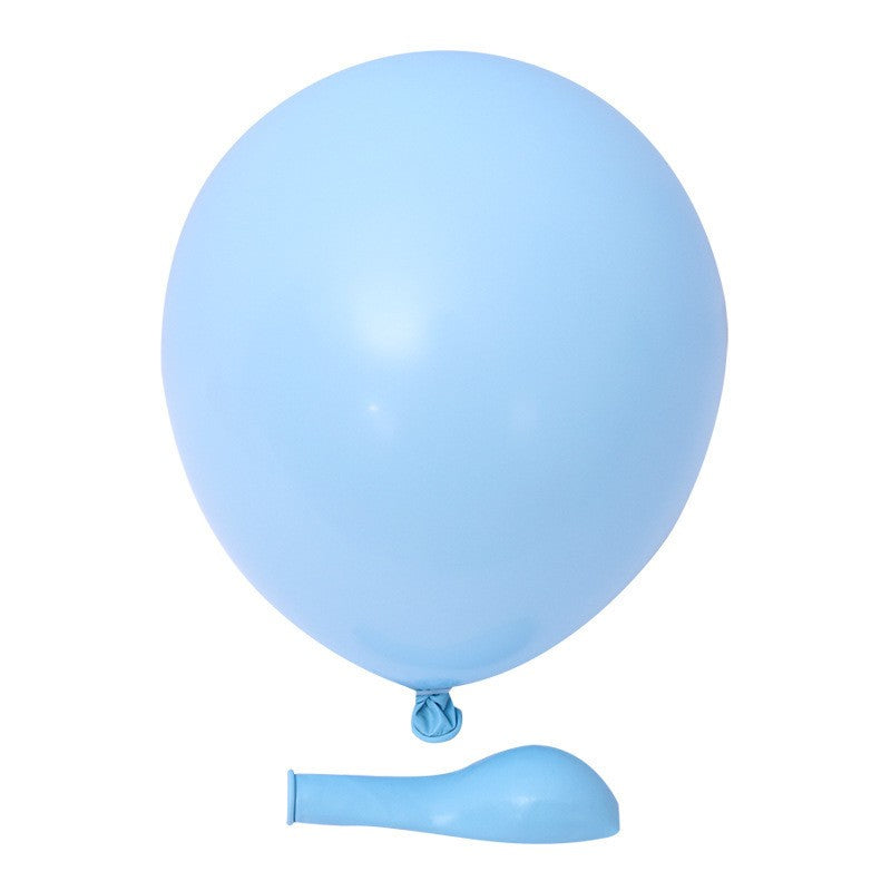 Set 12 Baloane, Flippy, din Latex Macaroon, 30 cm, Bleu