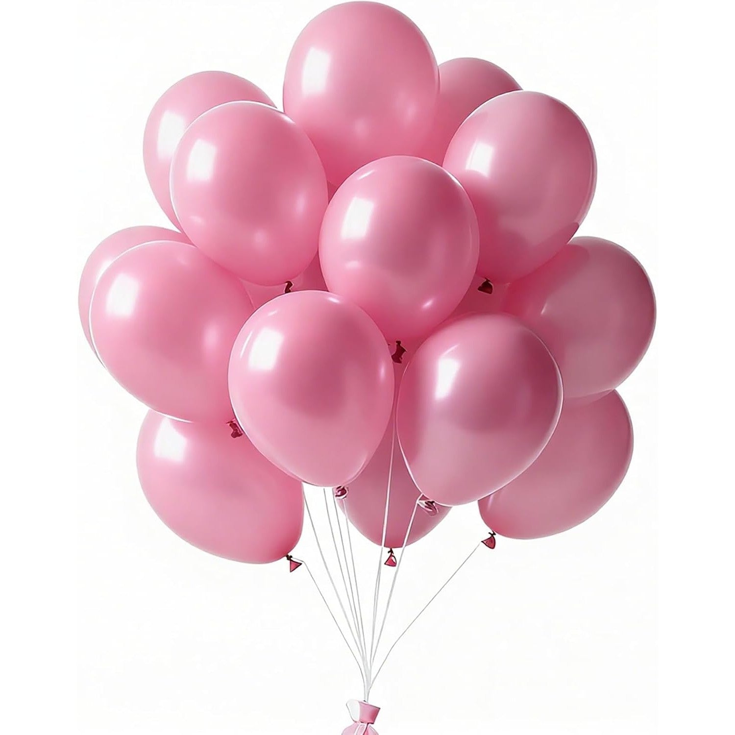 Set 12 Baloane, din Latex Standard, 25 cm, Roz Deschis