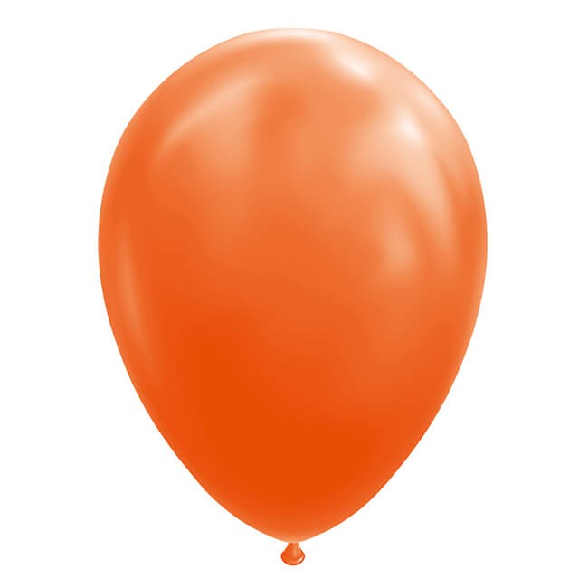 Set 12 Baloane, din Latex Standard, 30 cm, Portocaliu