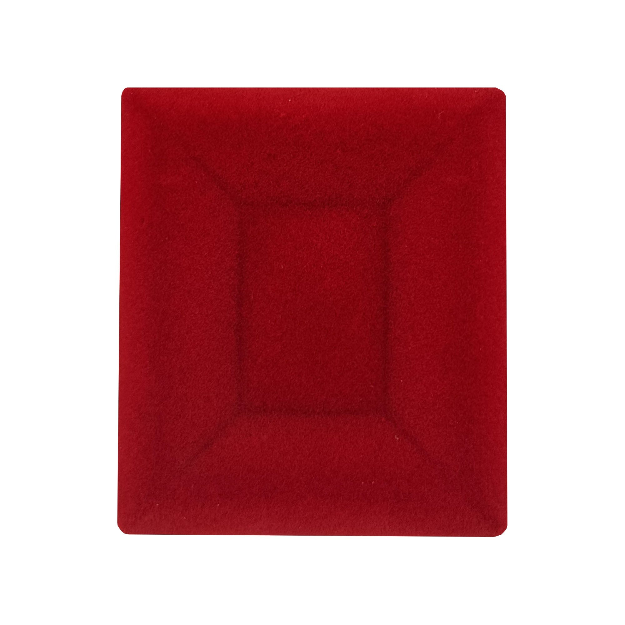 Set 12 Cutii de Bijuterii, Forma Dreptunghiulara cu Riflaj, Exterior Catifea Rosie, pentru Ocazii Speciale, Usor de Transportat, 75x90x33 mm, Design Elegant