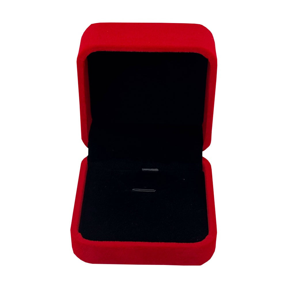 Set 12 Cutii de Bijuterii, Forma Patrata, Exterior Catifea Rosie, pentru Ocazii Speciale, Usor de Transportat, 70x70x40 mm, Design Elegant