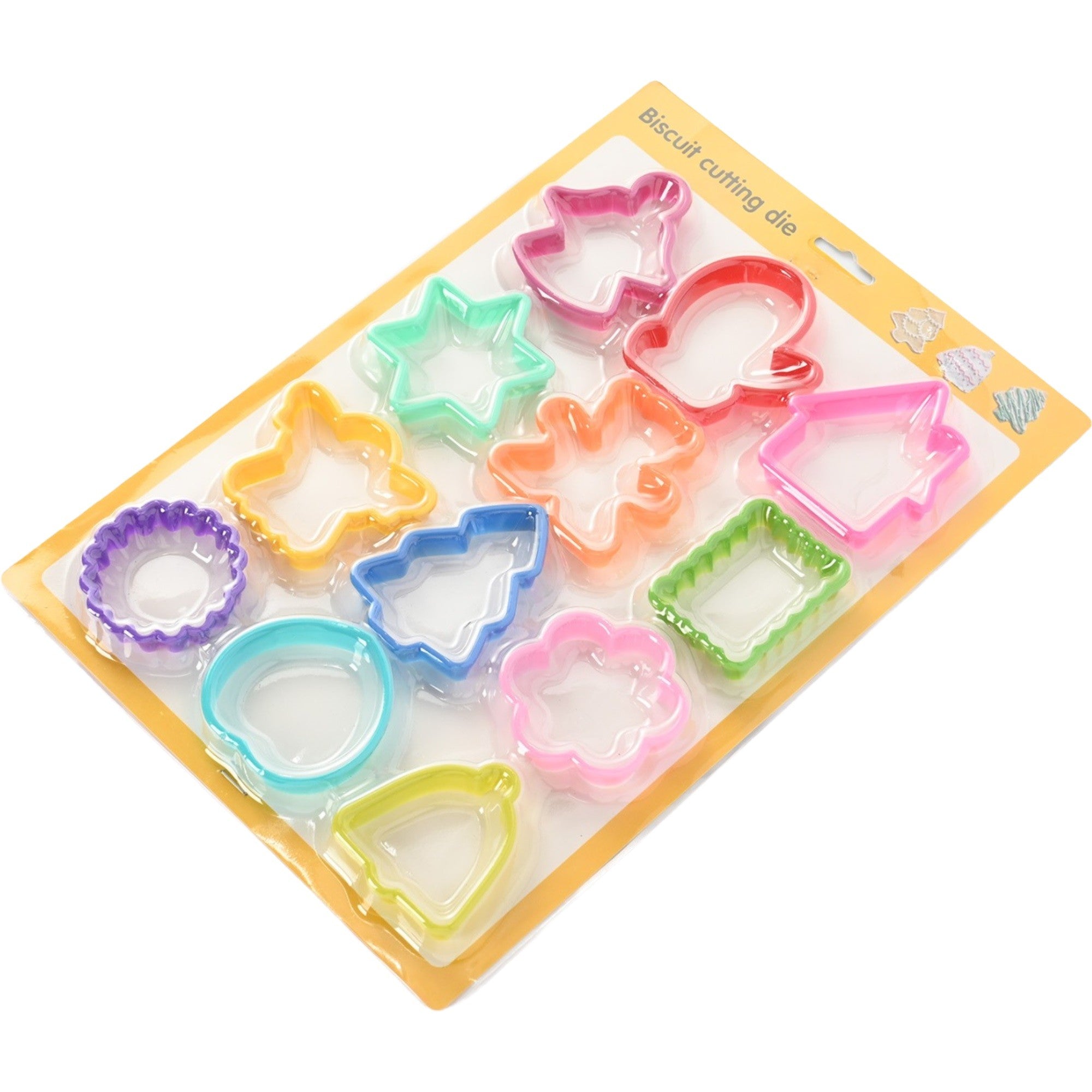 Set 12 forme pentru prajituri material polipropilena, diverse forme, pentru orice ocazie, adancime 1.6 cm, 23.3 x 33.5 x 1.8 cm, multicolor