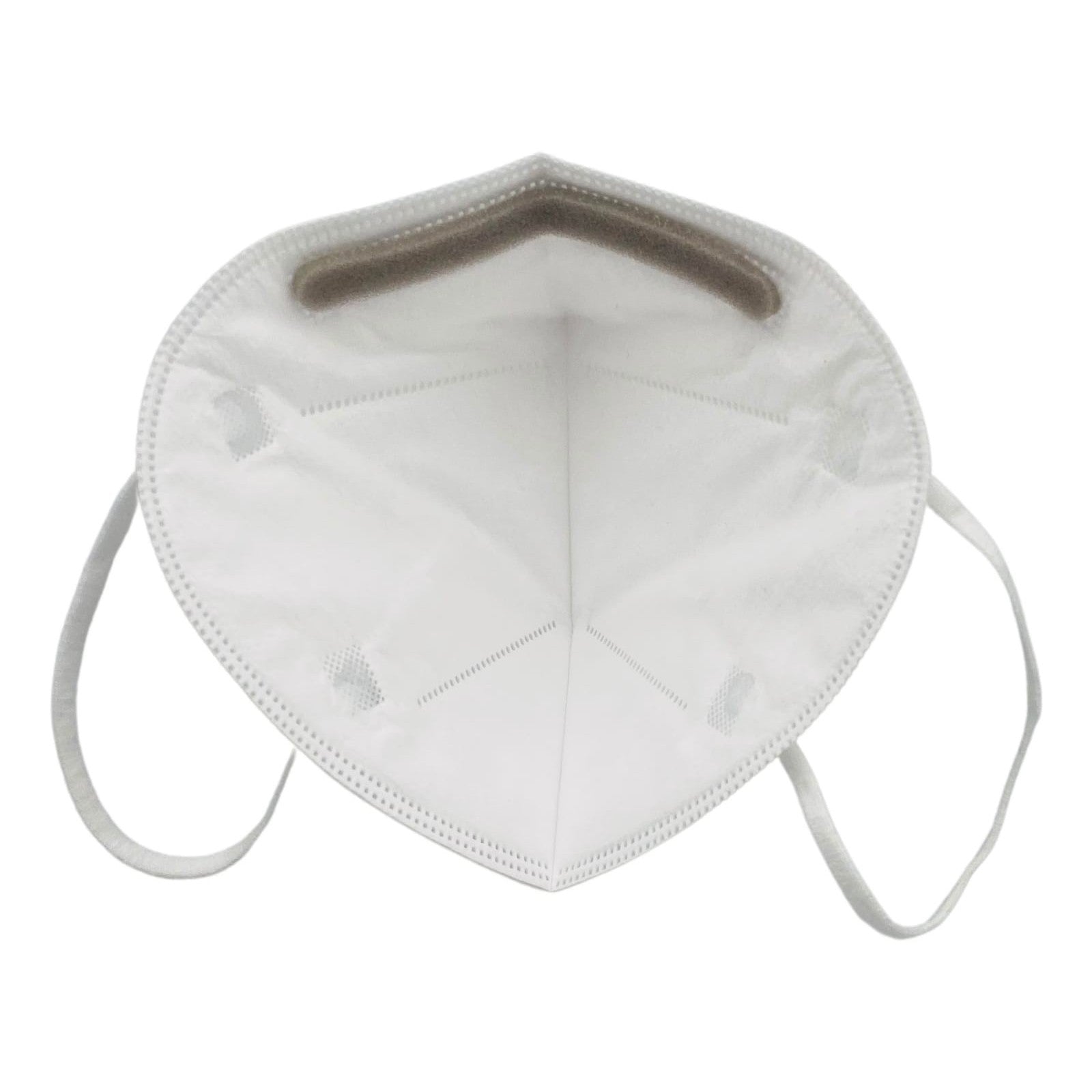 Set 15 bucati Masca de protectie faciala, ®️, de unica folosinta, FFP2 CE 2163, 5 straturi, nesterila, ambalaj individual, Alb