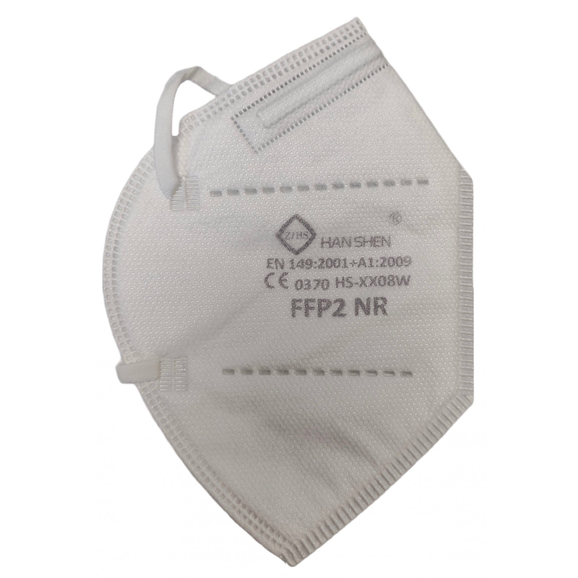Set 15 bucati Masca de protectie faciala, de unica folosinta pentru adulti, FFP2, KN95 CE 0370, 5 straturi, nesterila, ambalaj individual, Alb