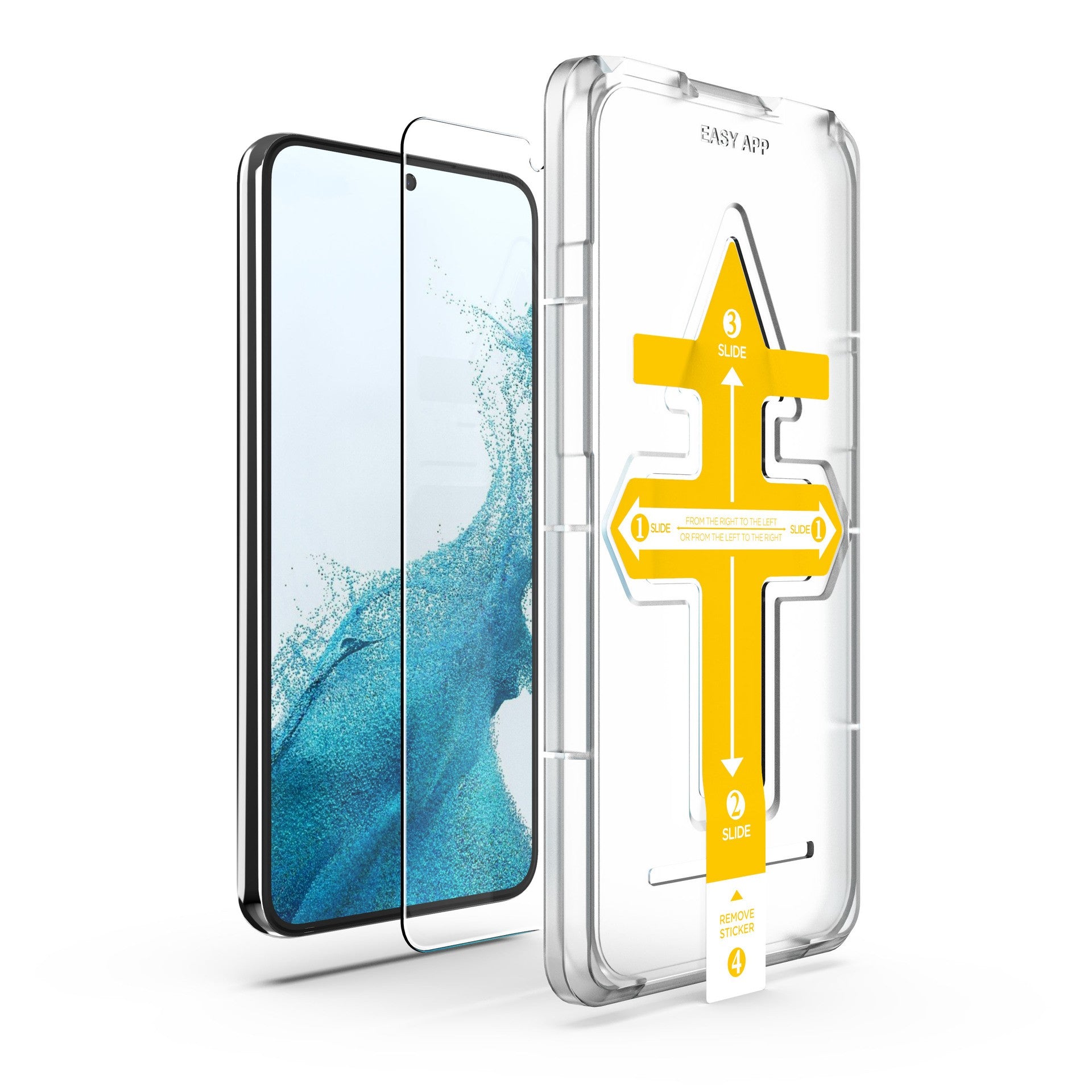 Set 2 folii sticla securizata cu sistem de montare usor si rapid compatibila cu Apple iPhone 12 / 12 Pro Transparent