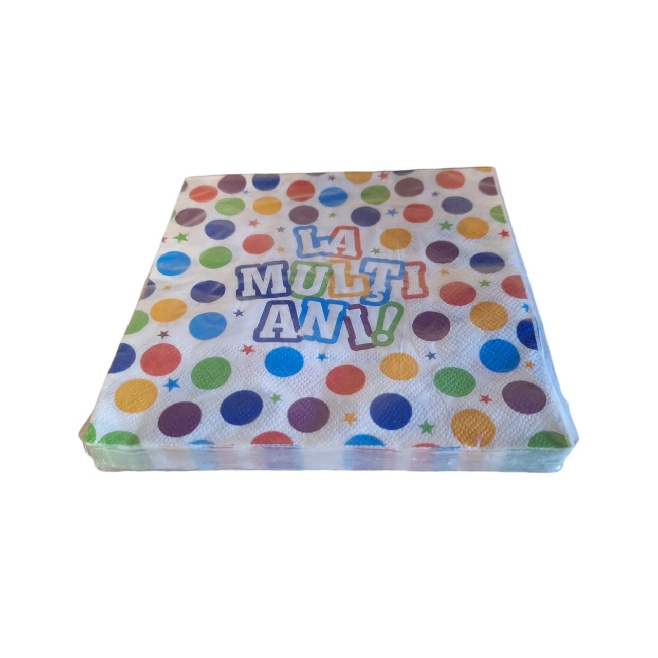 Set 20 Servetele de Masa, Colectia LA MULTI ANI, 33 x 33 cm, din Hartie, Multicolor