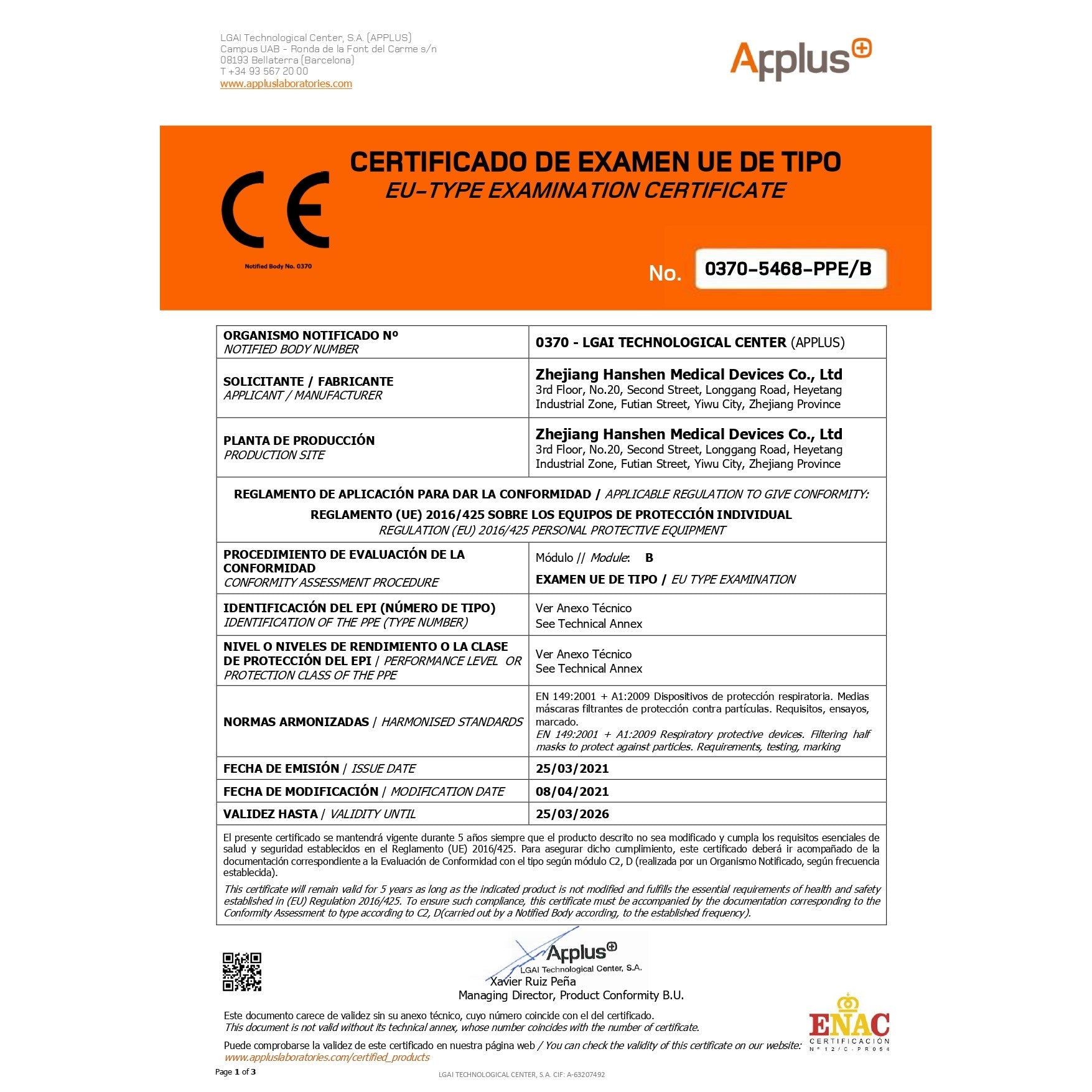Set 2000 bucati Masca de protectie faciala, de unica folosinta pentru adulti, FFP2, KN95 CE 0370, 5 straturi, nesterila, ambalaj individual, Alb