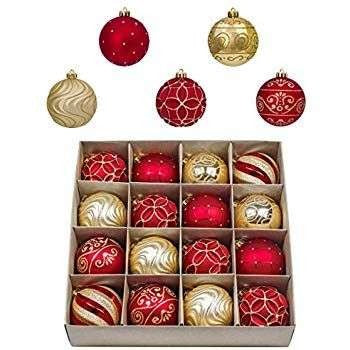 Set 24 globulete multicolore cu striatii - shiny, glitter - 6cm