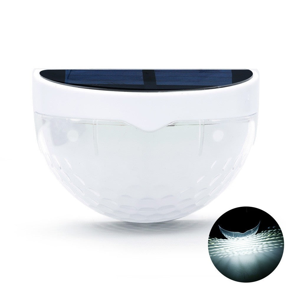 Set 2x Lampa solara de perete 6LED, carcasa alba, lumina alb rece