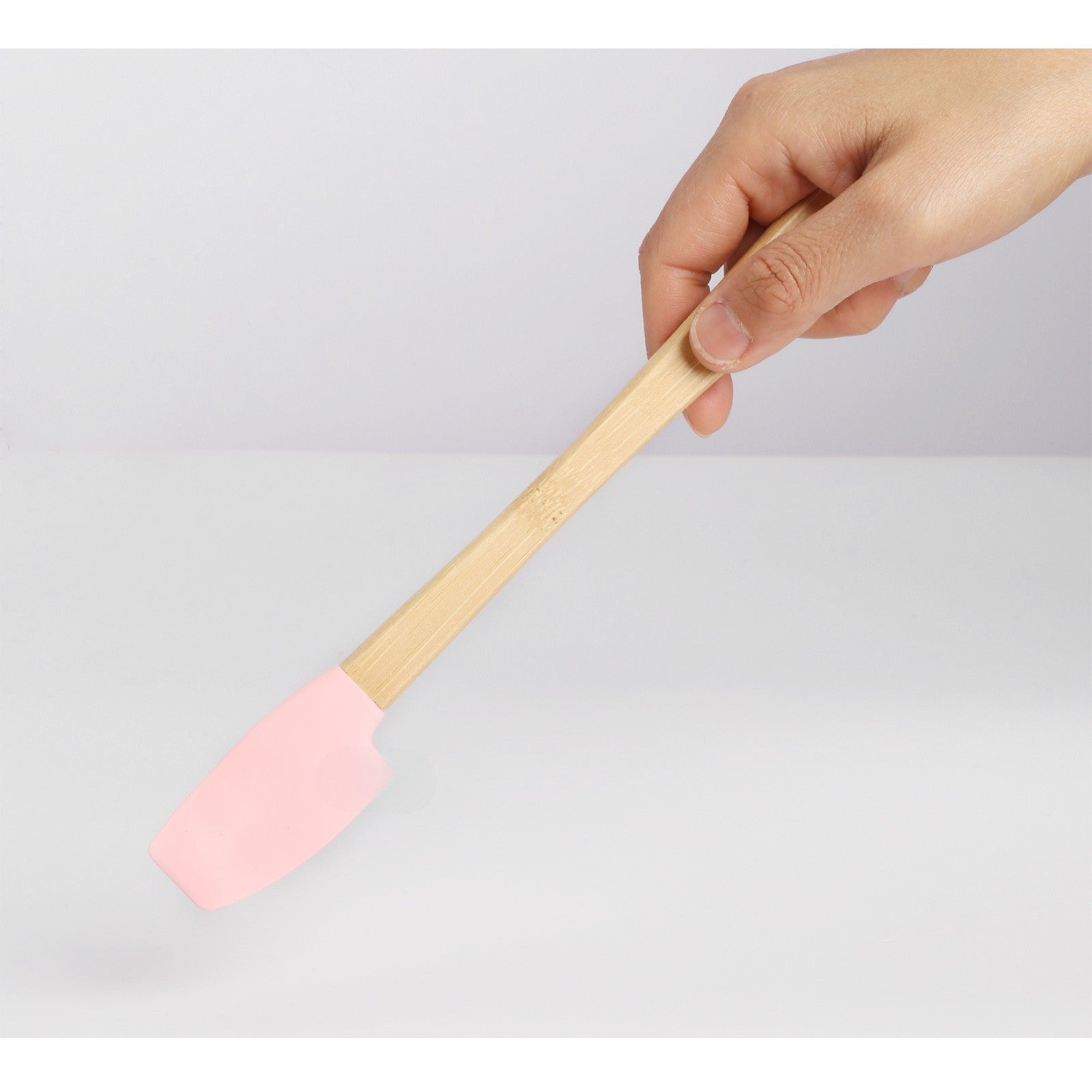 Set 5 Mini Spatule de Silicon pensula, Stejar, Multicolor