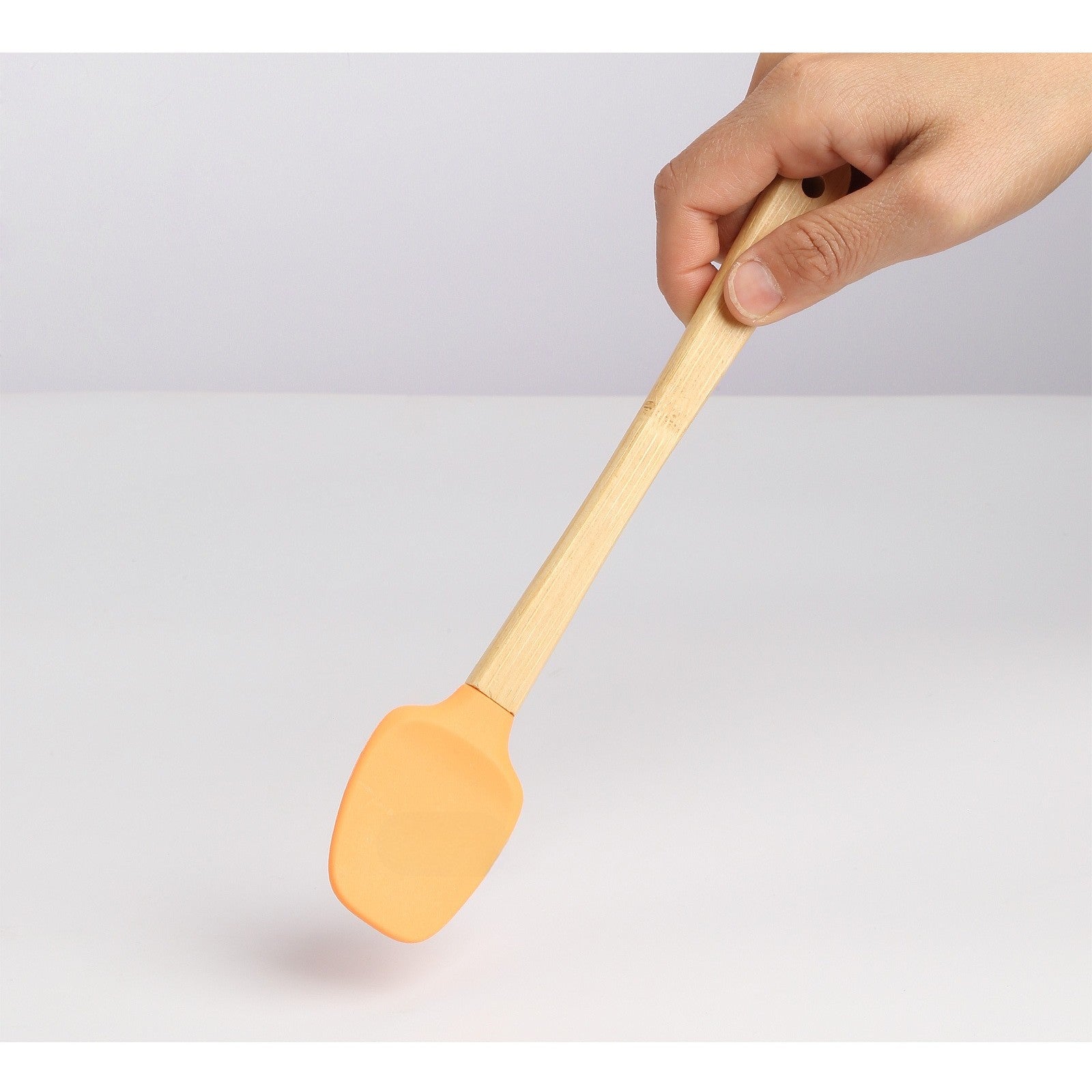 Set 5 Mini Spatule de Silicon pensula, Stejar, Multicolor
