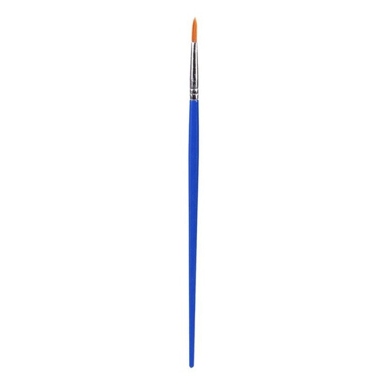Set 5 Pensule Multifunctionale, Flippy, pentru Pictura pe Fata, Varf Ascutit, 17.5 cm, Albastru