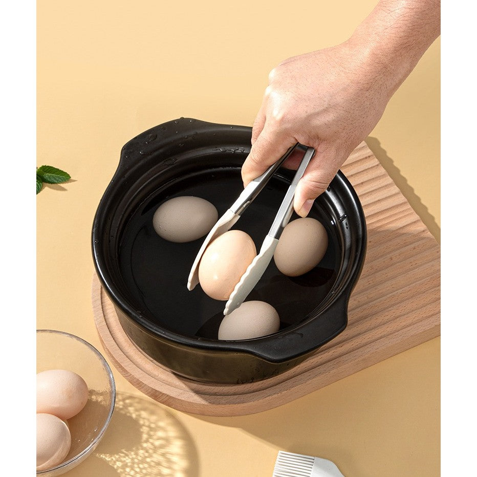Set 5 Ustensile de Bucatarie, Flippy, din Silicon+Inox, Termorezistente, Antiaderente, 28 x 26 x 2 cm, Alb Maro