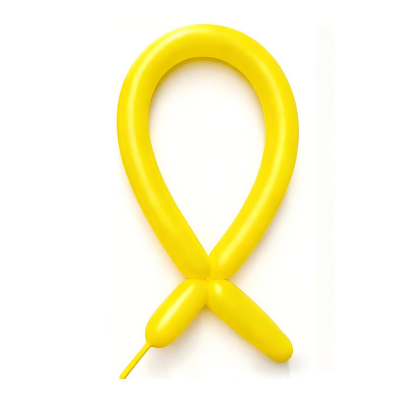 Baloane de Modelaj, Set 50 bucati, Model Standard, din Latex, 30 x 1.5 cm, 1.8 g per unitate, pana la 150 cm, Galben