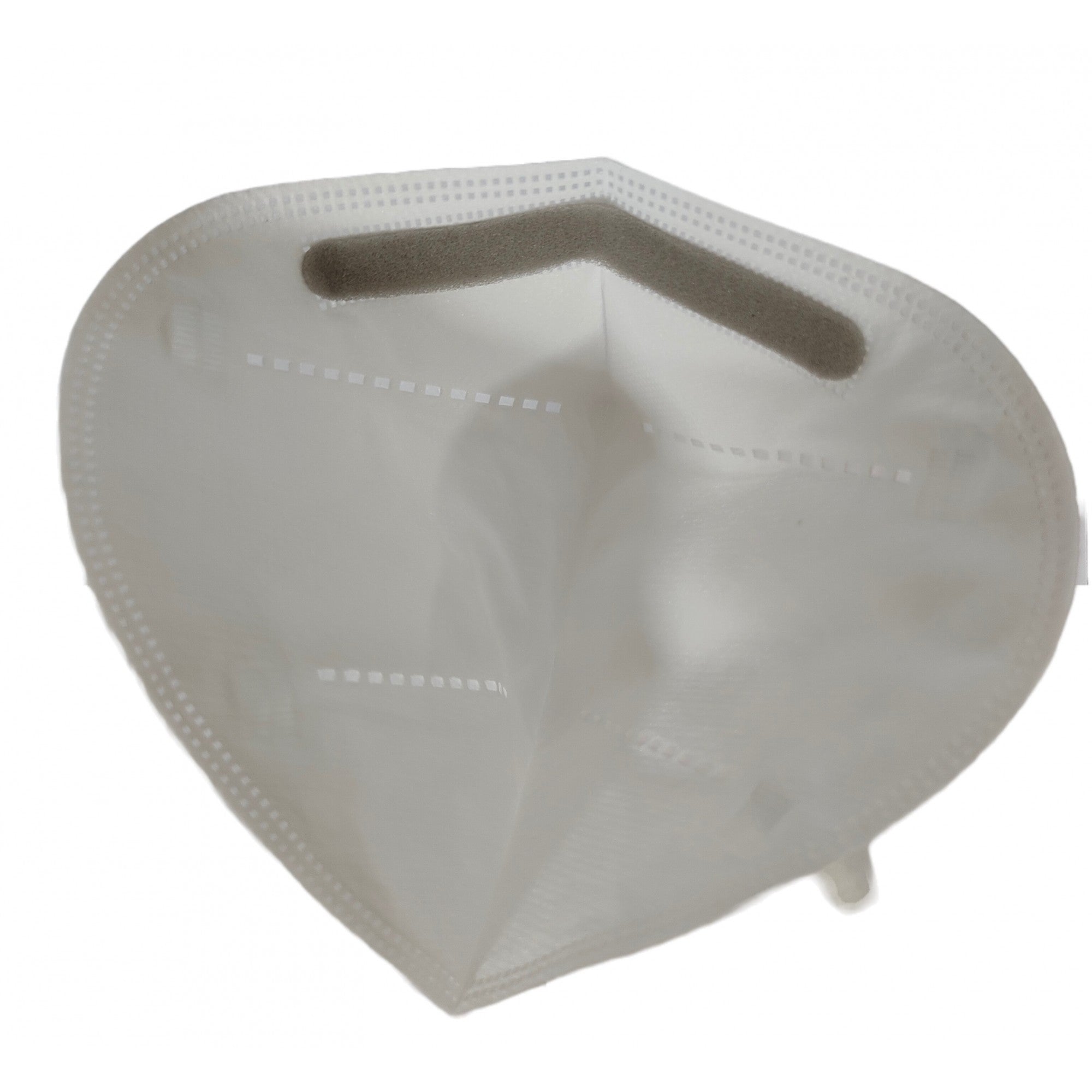 Set 50 bucati Masca de protectie faciala, de unica folosinta pentru adulti, FFP2, KN95 CE 0370, 5 straturi, nesterila, ambalaj individual, Alb