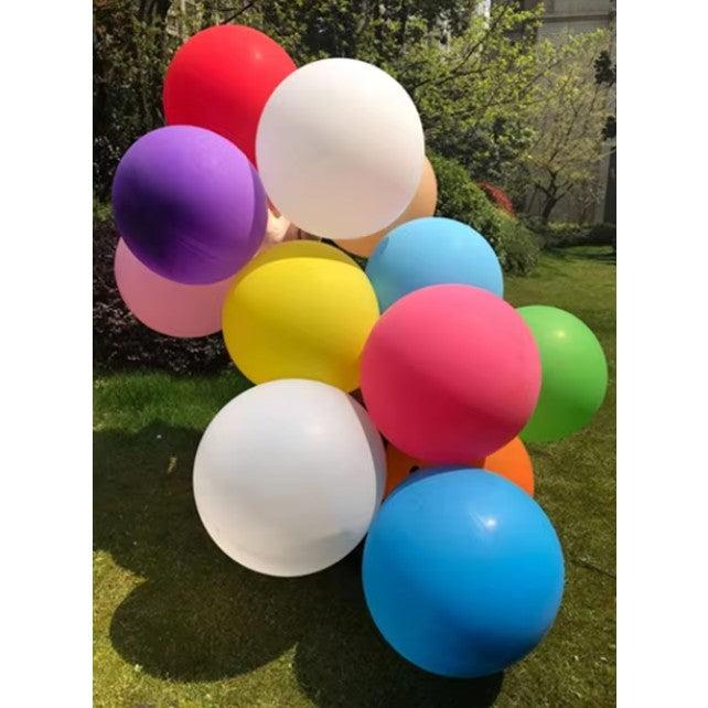 Set 6 Baloane din Latex, Model Party Jumbo, 45 cm, Multicolore