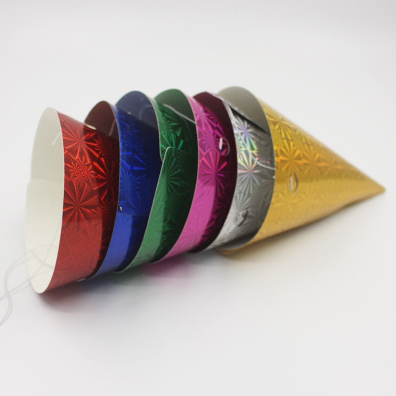 Set 6 Coifuri Metalizate, pentru Petrecere, Tematica Aniversare, Roz