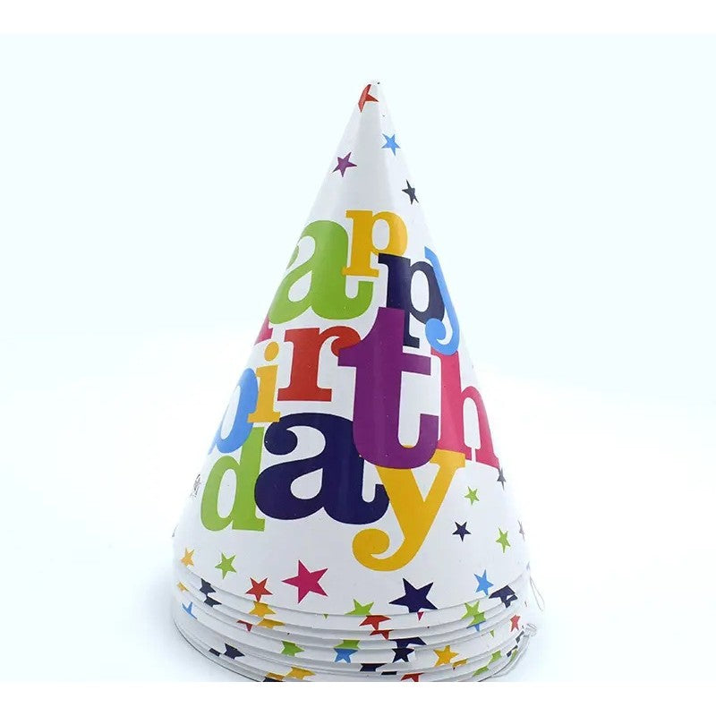 Set 6 Coifuri pentru Petrecere, Colectia Happy Birthday, Multicolor