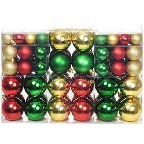 Set 60 globulete rosu/ verde/ galbel diverse marimi - shiny