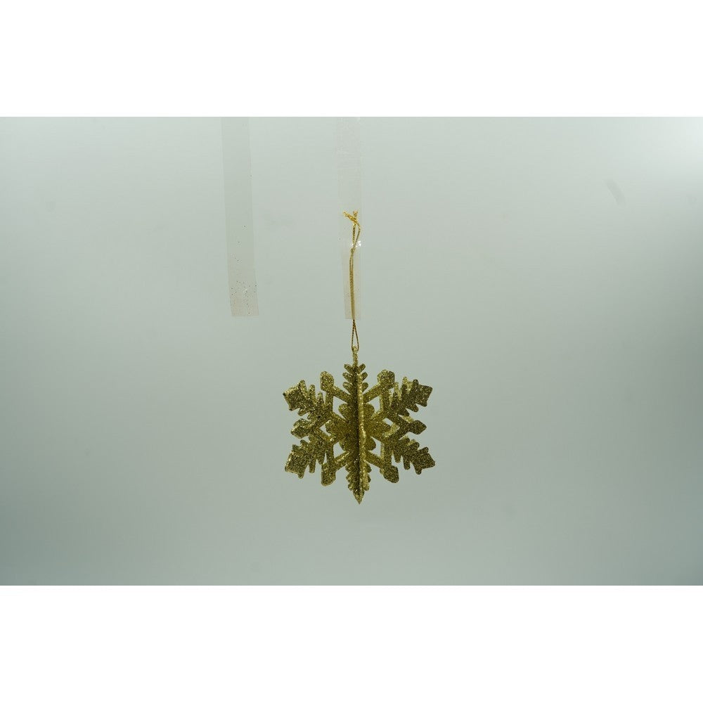 Set de 12 ornamente de brad, de tip Glob, Rosu/ Auriu, din plastic, cu finisaj sclipitor , cutie 6 cm adancime x 23 cm lungime x 18 cm inaltime