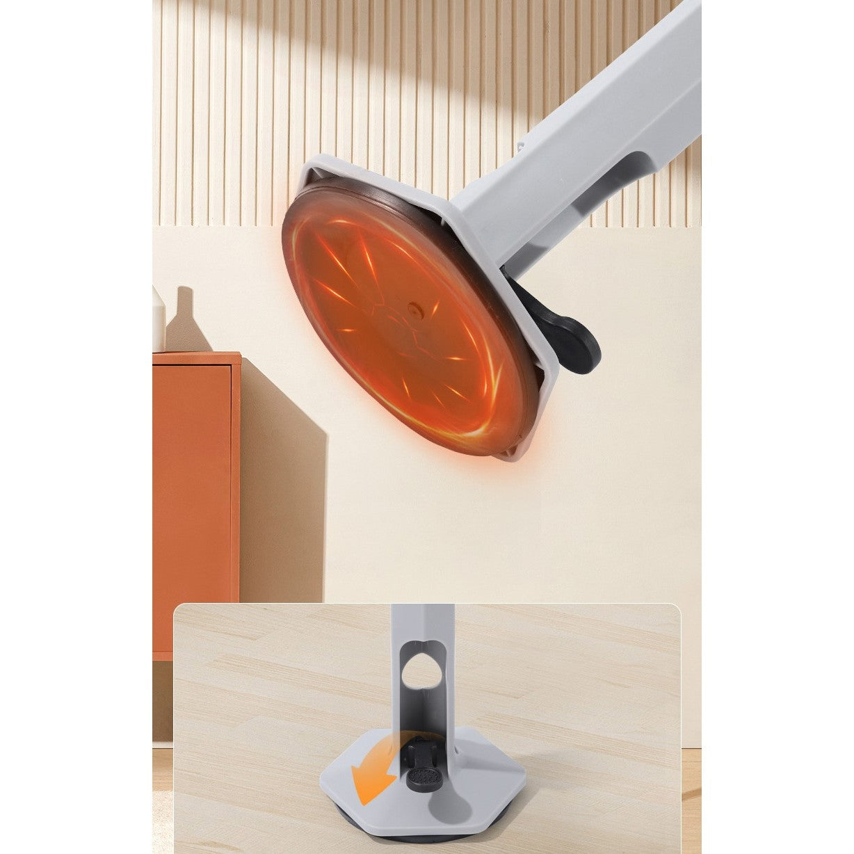 Set de Box cu Minge, cu Ventuza de Prindere, Extensibil, Inaltime Reglabila 130-152 cm, pentru Copii si Adulti, Minge de 11 cm, Portocaliu
