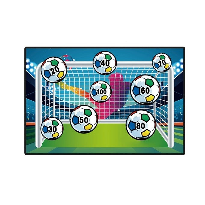 Set de Fotbal, Joc Recreativ pentru Copii, Minge cu Scai, Poarta din Material Textil, 150 x 100 cm, Multicolor