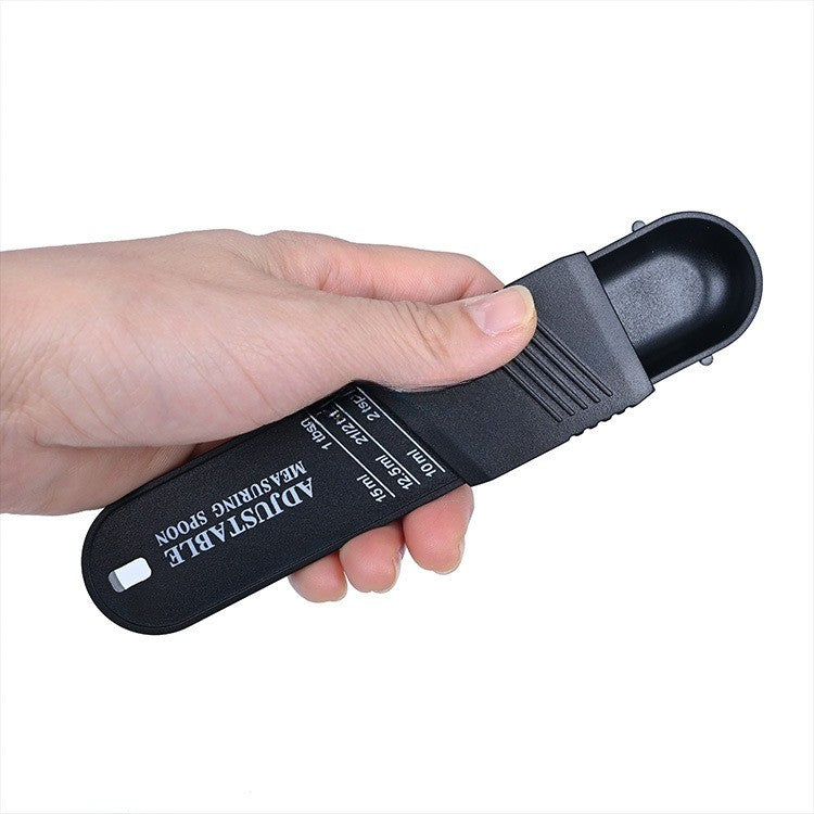 Set doua linguri masurare ajustabile material ABS, 16x3.5x1.6 cm, negru