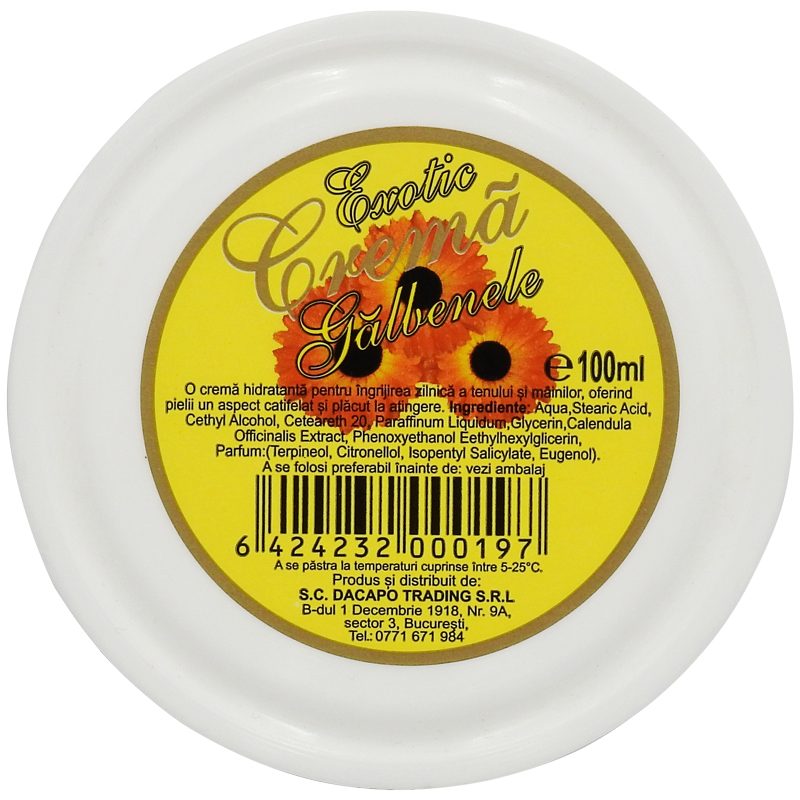 Exotic Crema, 100 ml, Hidratanta Ten si Maini Galbenele