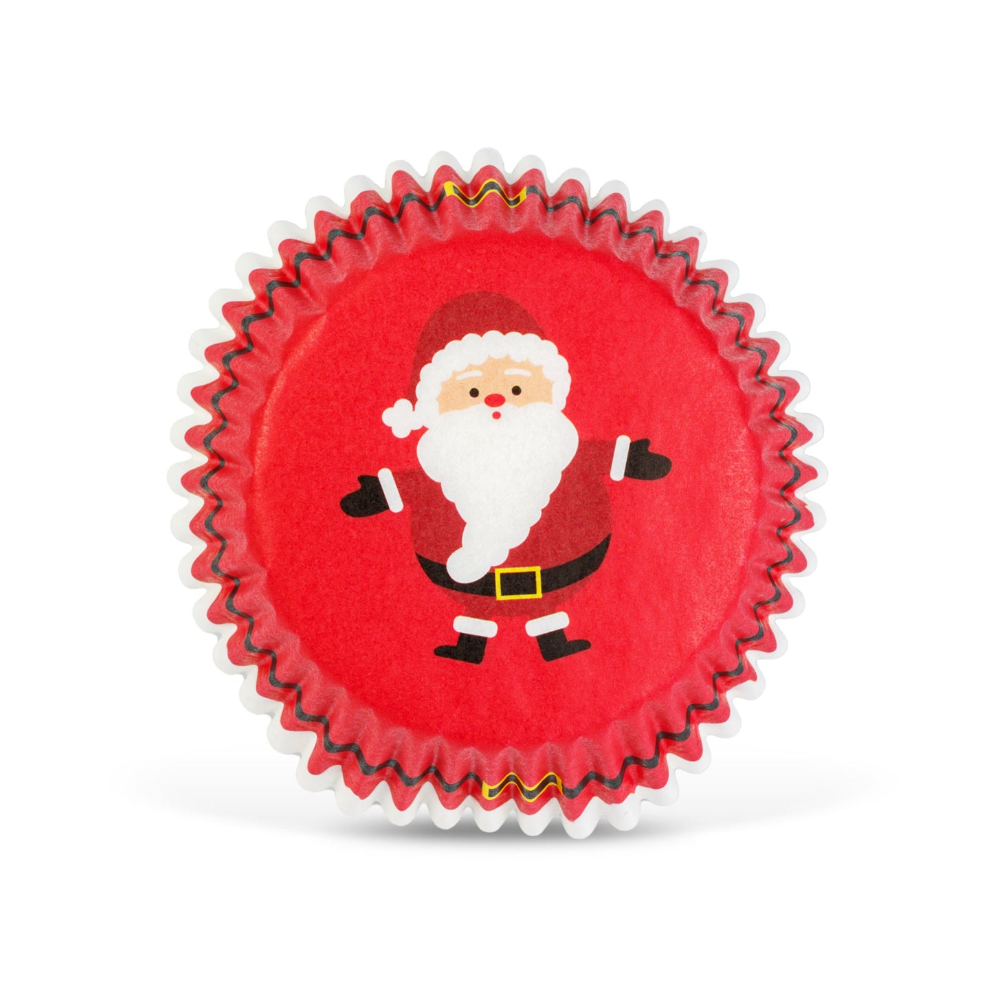 Set hârtii pentru brioșe de Crăciun – model Moș Crăciun / fulg de zăpadă – 40 bucăți / set