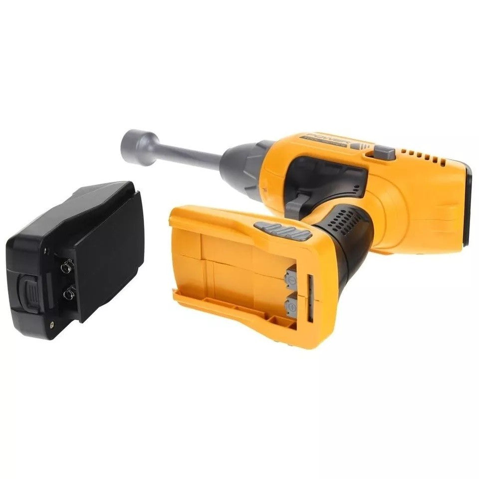 Set Jucarie pentru Copii Bormasina, Accesorii Incluse, 4 Capete de Schimb, Material Plastic, Interactiv, Distractiv, 21.5x17.5x6 cm, Portocaliu