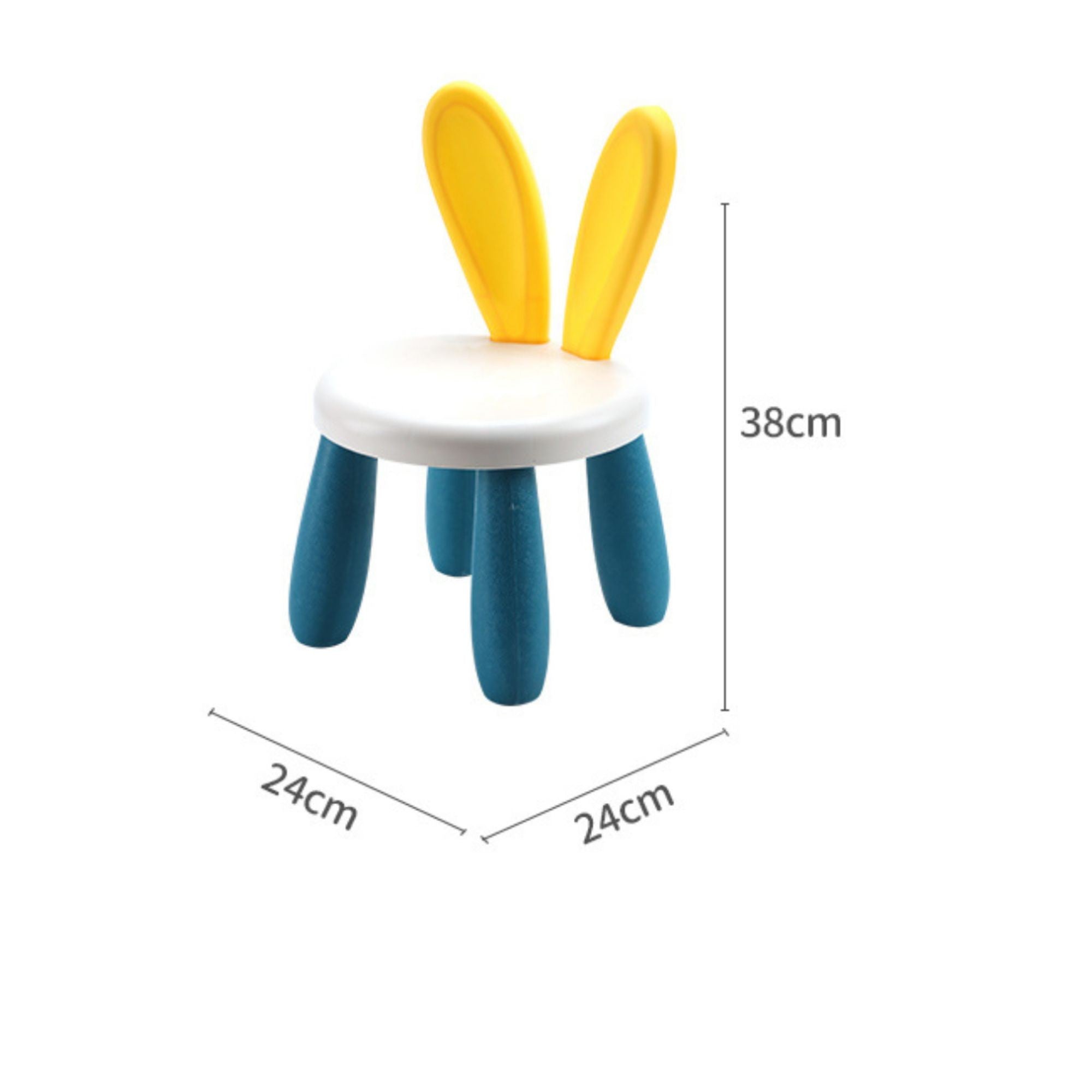 Masuta Multifunctionala, Educativa pentru Copii, Scaunel Bunny, Blat Reversibil, Compatibila cu Piese mari tip LEGO Duplo, 4 cutii depozitare, Set 156 piese, 3+Ani, Multicolor