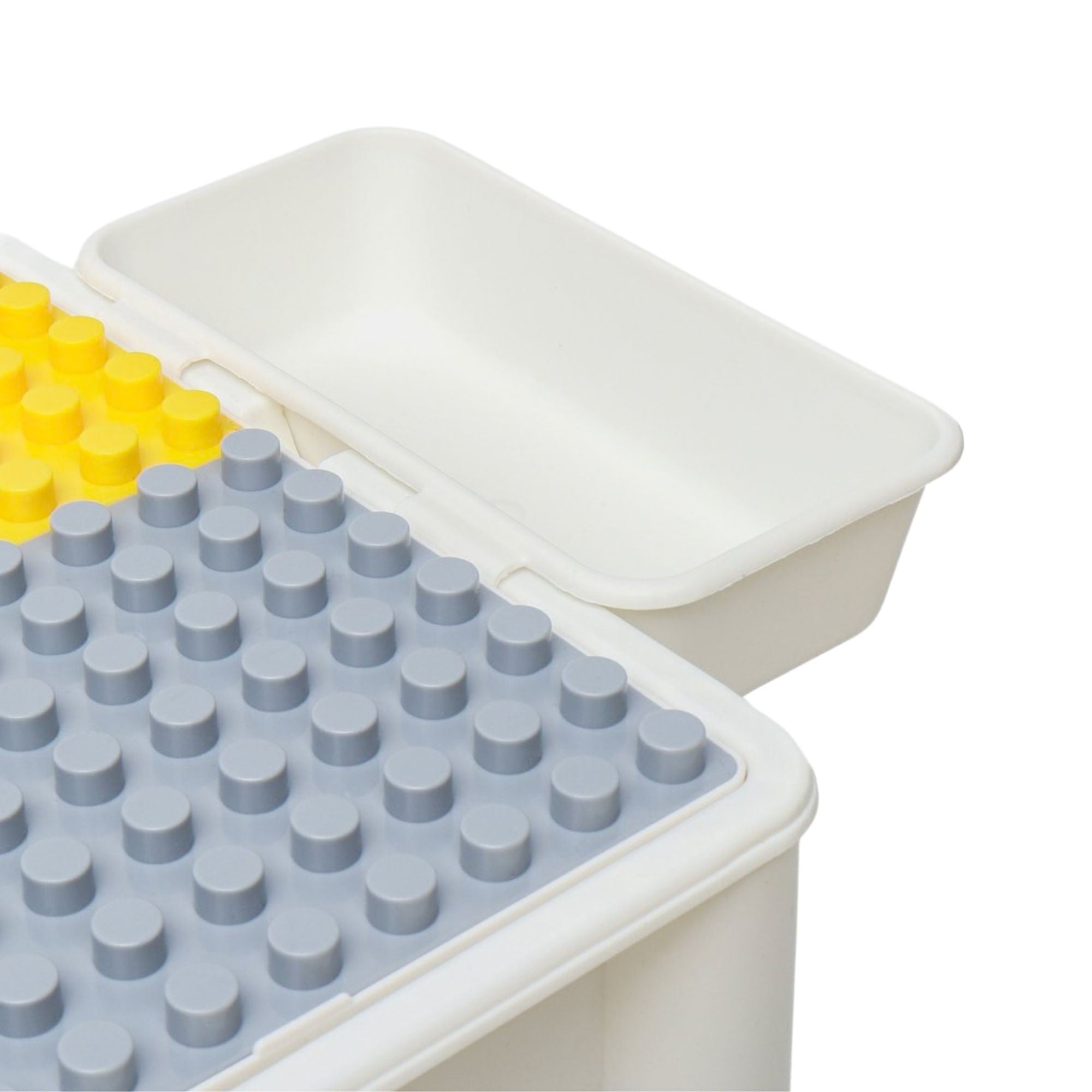 Masuta Multifunctionala, Educativa pentru Copii, Scaunel Bunny, Blat Reversibil, Compatibila cu Piese mari tip LEGO Duplo, 4 cutii depozitare, Set 156 piese, 3+Ani, Multicolor