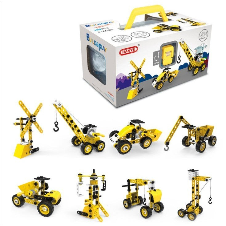 Set pentru construit masini, Flippy, Educativ si creativ, 100 piese