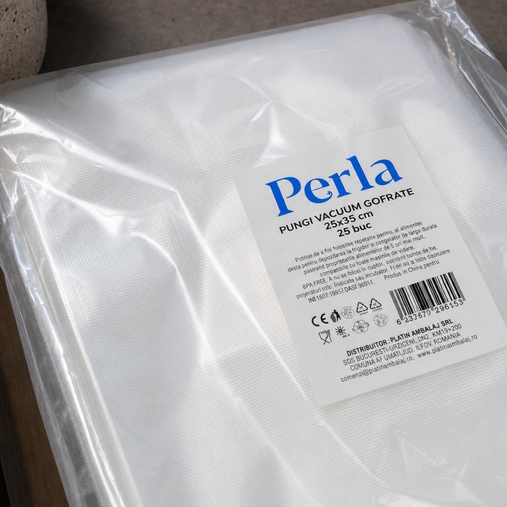 Set, Perla Pungi pentru Vidat Gofrate 25x35 25 buc /