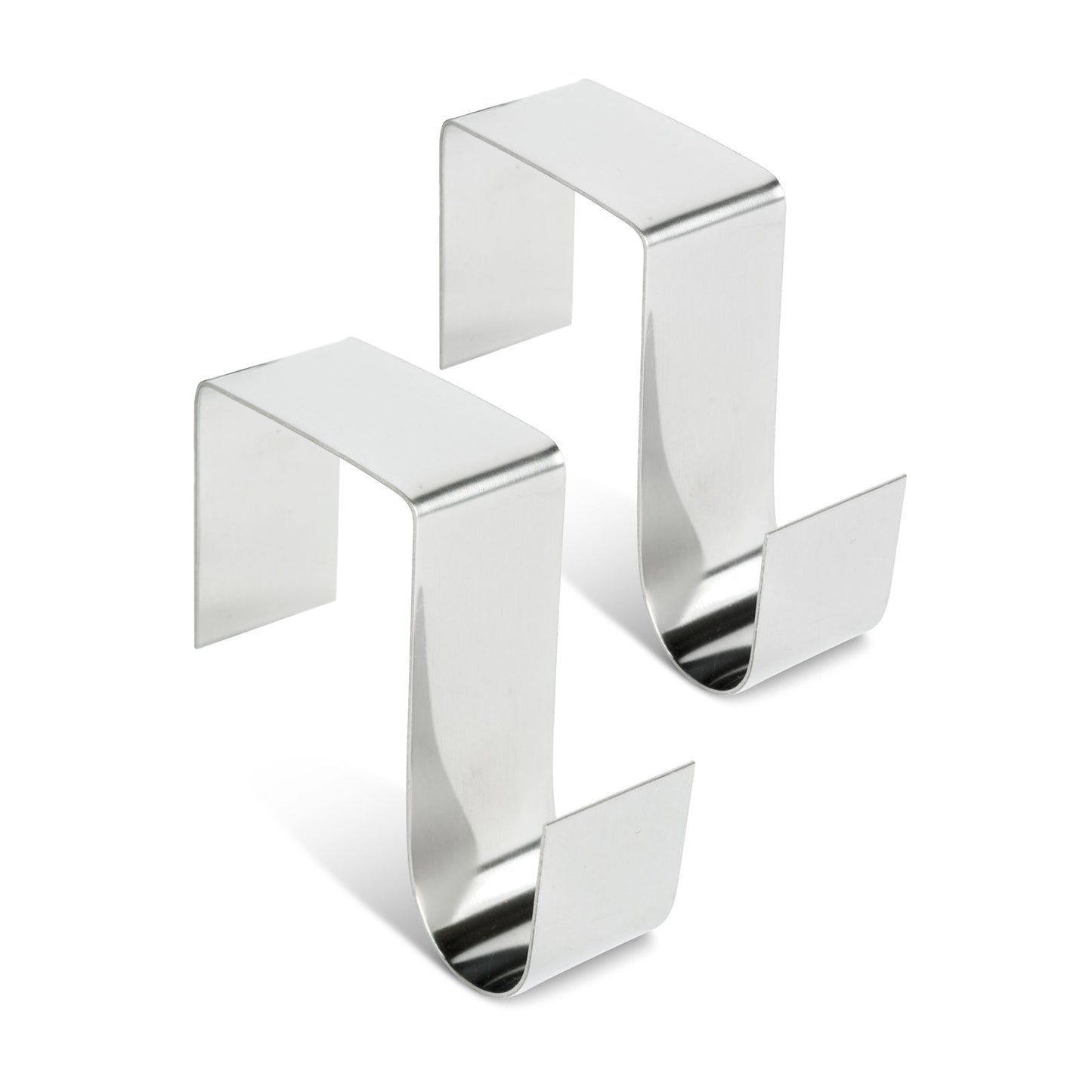 Set suporturi pentru coroniță / decorațiune de ușă – metalice – 7 x 6,5 x 2 cm – 2 bucăți / set