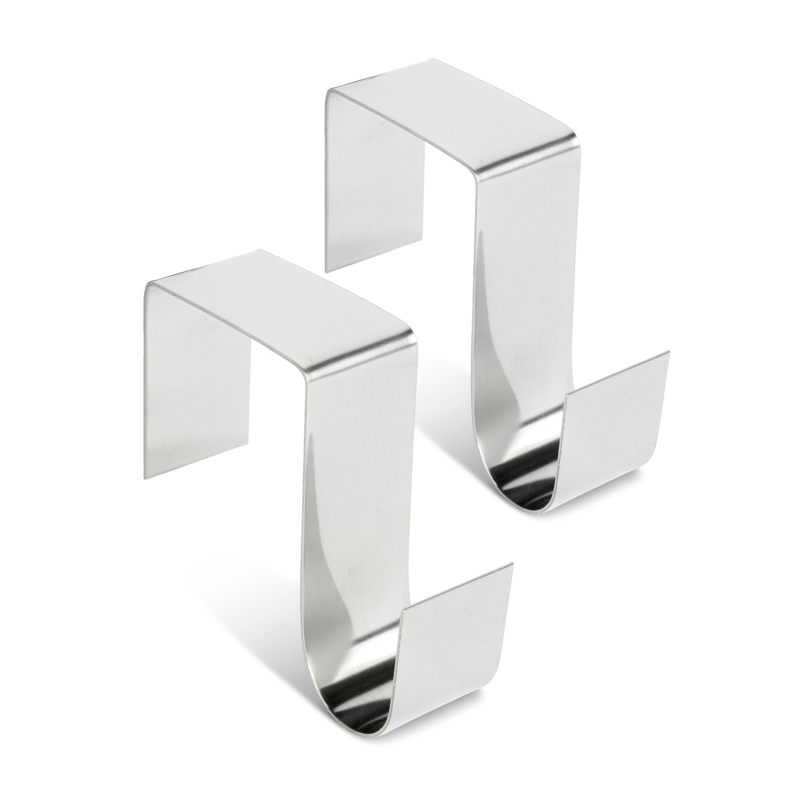 Set suporturi pentru coroniță / decorațiune de ușă – metalice – 7 x 6,5 x 2 cm – 2 bucăți / set