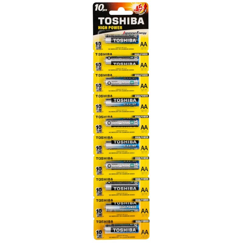 Set, Toshiba Baterii Alkaline R6 10 buc /, High Power