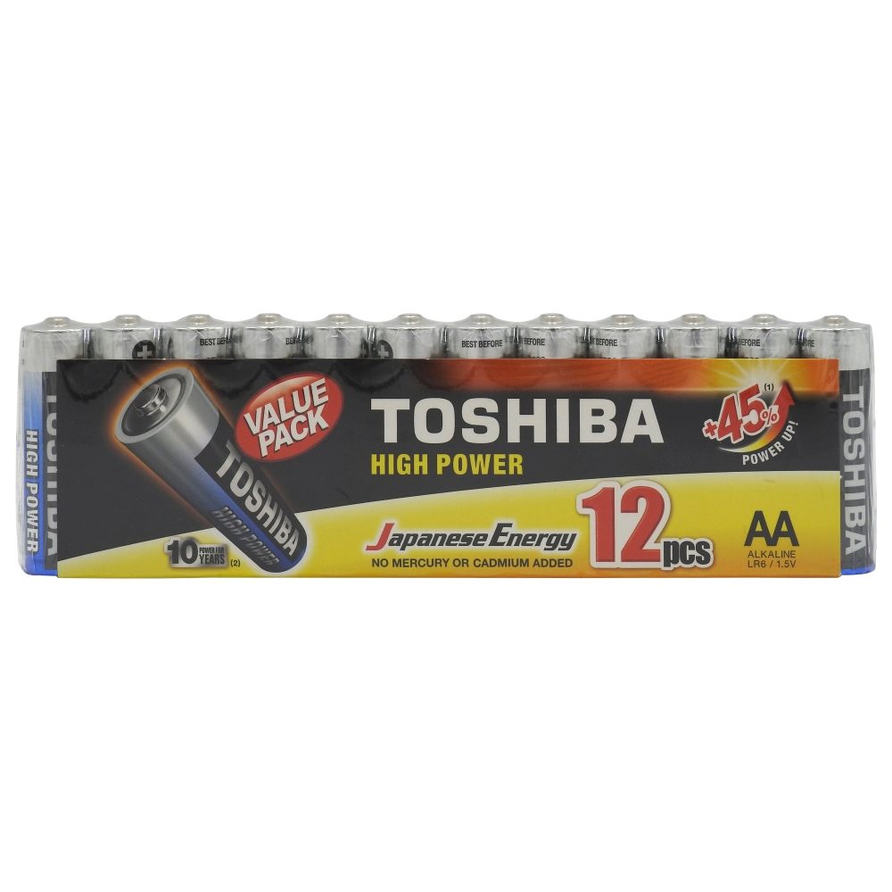 Set, Toshiba Baterii Alkaline R6 Aa 12 buc /, High Power