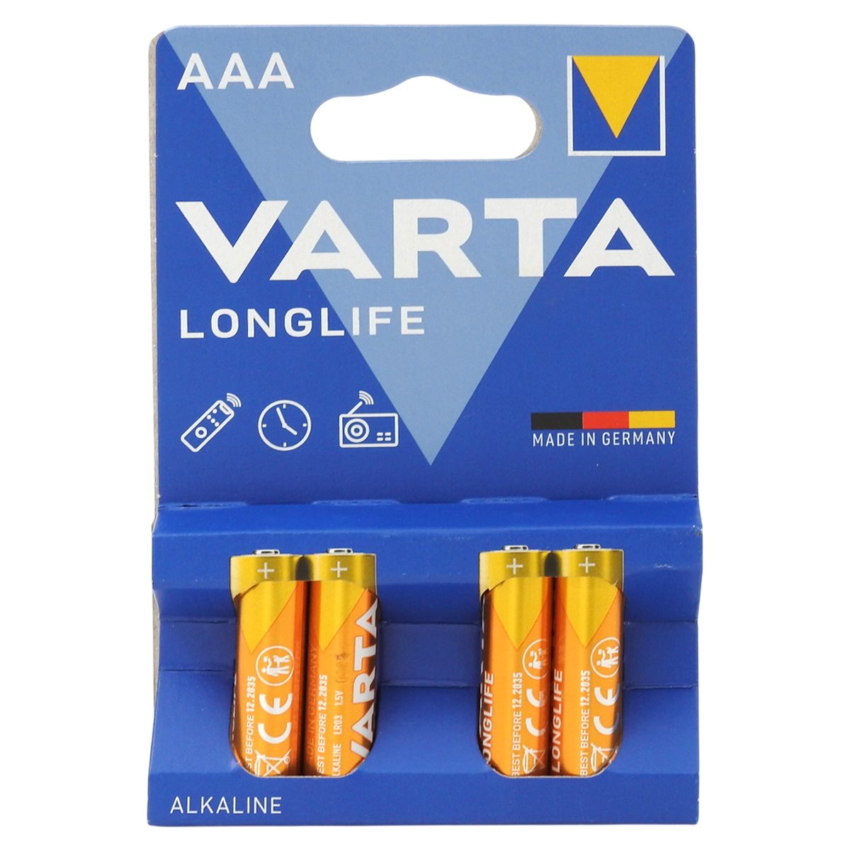 Set, Varta Baterii Alkaline Longlife Aaa 4 buc /