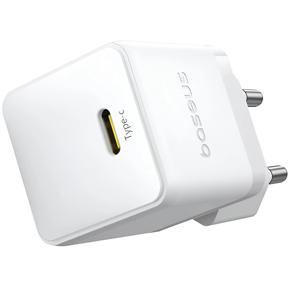 INCARCATOR retea Baseus Palm, Quick Charge 20W, 1 x USB Type-C 5V/3.0A, include cablu USB Type-C la USB Type-C 1m, alb "P10111602213-01" - 6932172677428