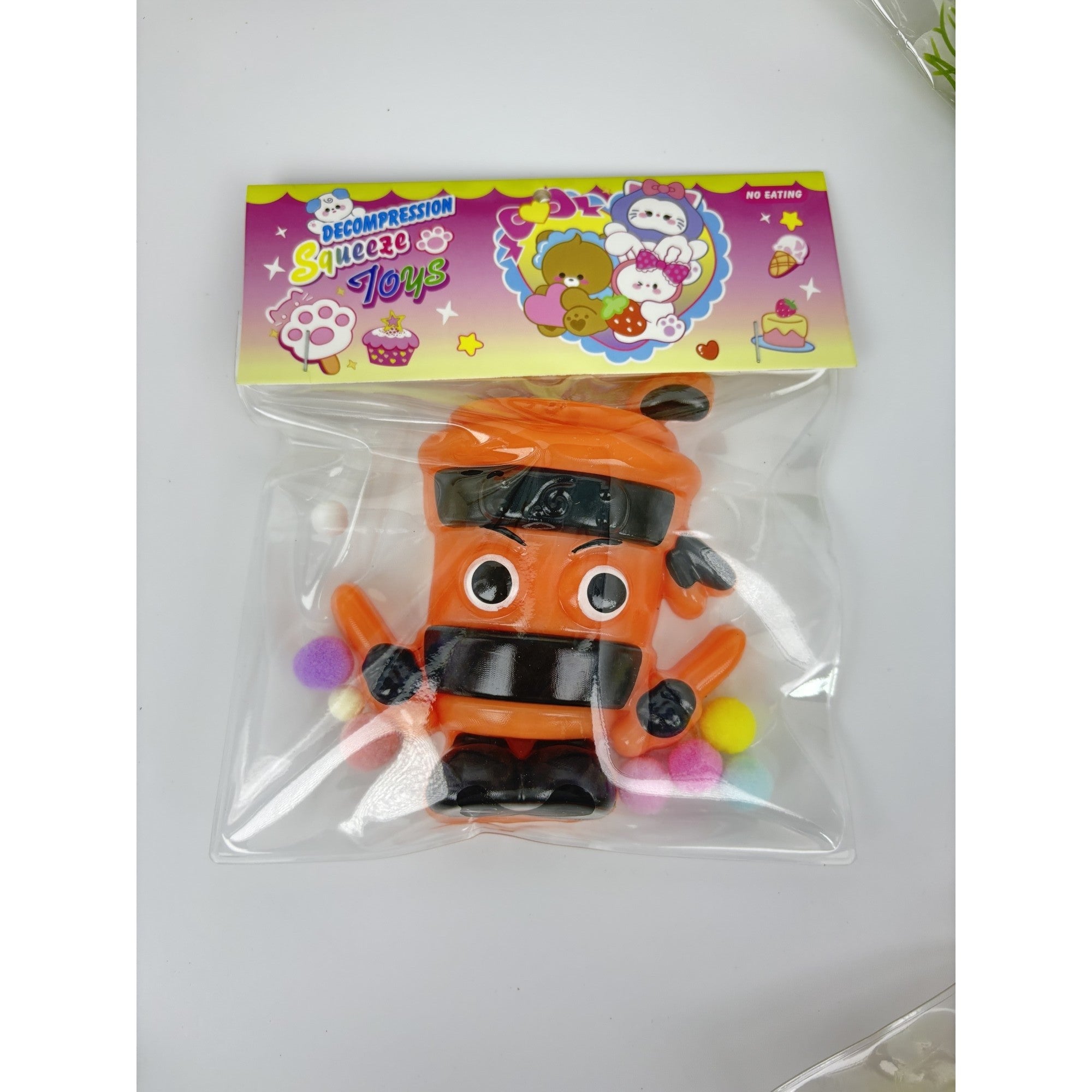 Jucarie Antistres Squishy, Model Cappuccino Assassino, cu Revenire Lenta, din TPR, 12 x 11 x 3 cm, Multicolor
