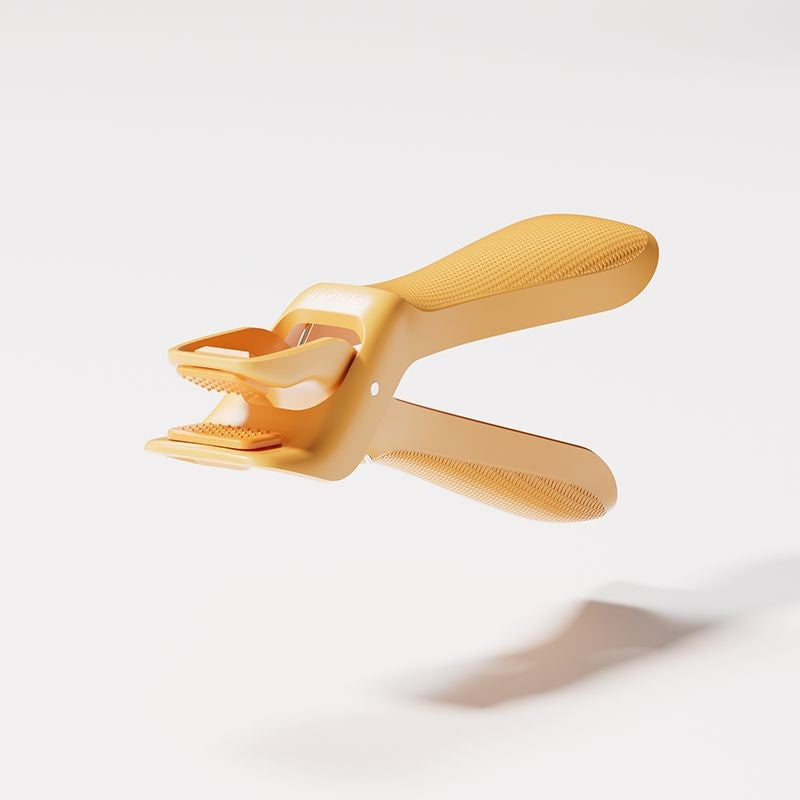 Cleste pentru Boluri, Anti-Alunecare, din ABS si Silicon, Extindere, pentru Oale, Tigai, de Uz Casnic, Rezistent la Temperaturi Inalte, 16x 10.5 x 3.6 cm Galben