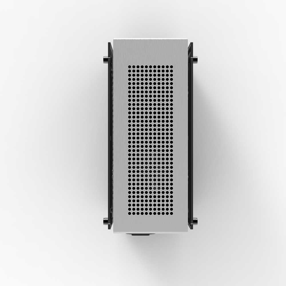 CARCASA Zalman "M2 mini", mini tower, gaming, compatibil sursa SFX, SFX-L, suporta 2xfan, 1xfan inclus, , USB Type-C x 1, USBx1, 2 sloturi expansiune, argintiu, "M2 mini (Silver)"
