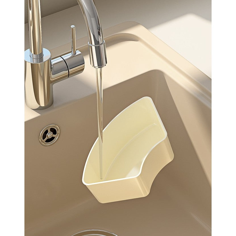 Cutie de Depozitare pentru Alimente, Flippy, cu 6 Compartimente, pentru Condimente, Fructe, Legume, cu Manere de Prindere, Rotativa 360 de Grade, Inchidere Ermetica, 32x10 cm, Alba