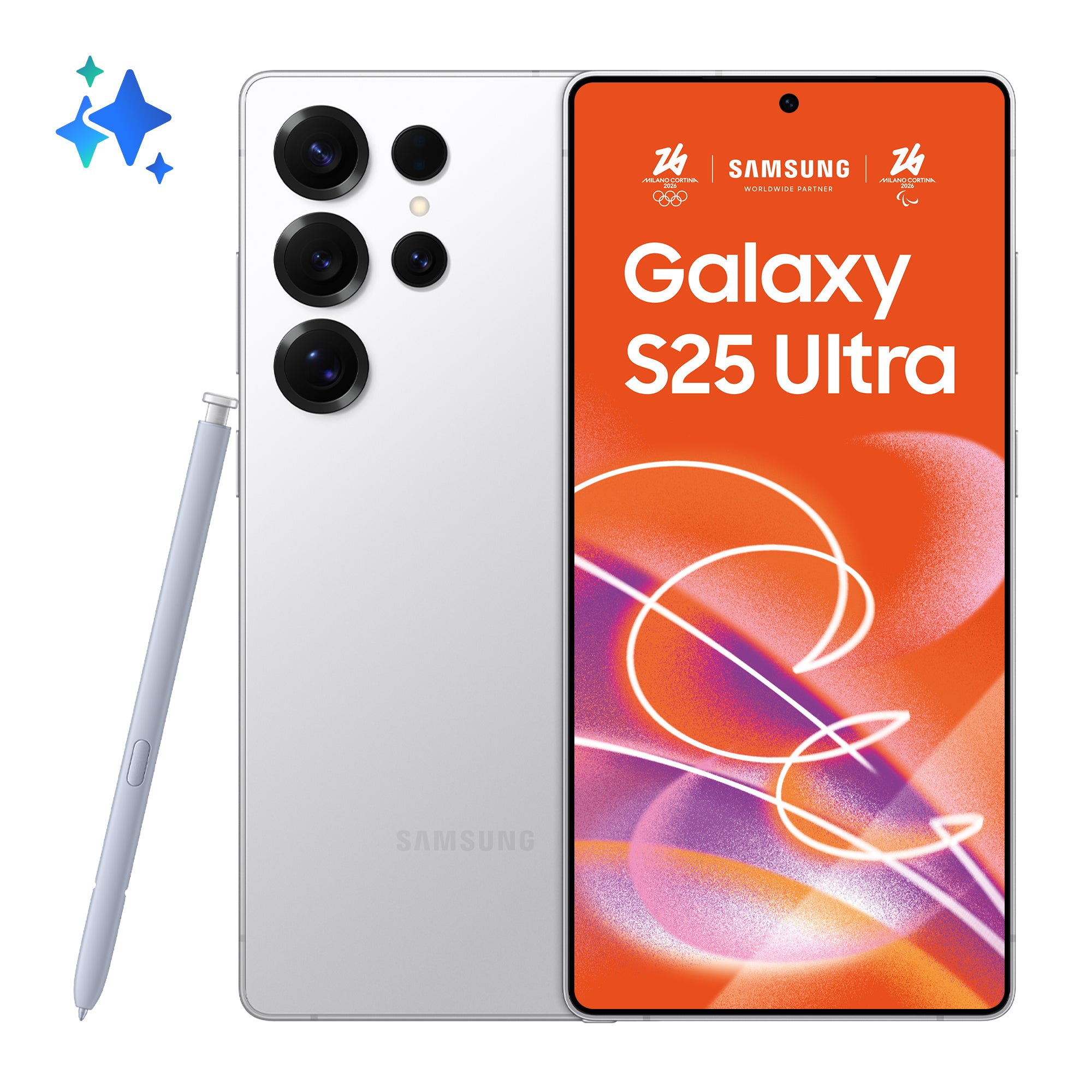 Smartphone Galaxy S25 Ultra 256GB 12GB RAM 5G Dual SIM Titanium WhiteSilver "SM-S938BZSDEUE"