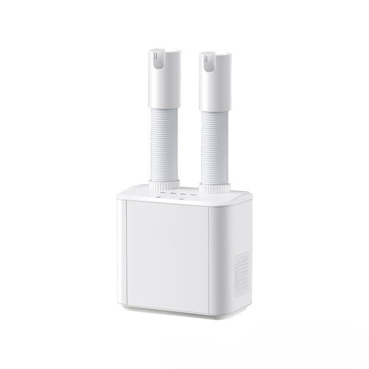 Uscator Electric de Pantofi, Suflanta cu Aer Cald, Reglabil, Silentios, Tensiune 220V, Doua Capete, 38x18x11cm, Alb