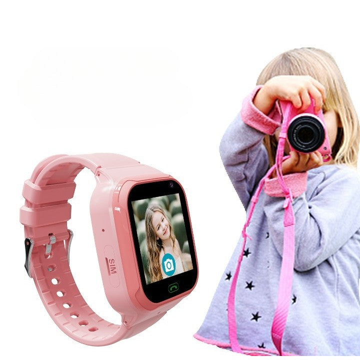Ceas Smartwatch Pentru Copii LT31E-4G cu Functie Telefon, Localizare GPS, Istoric traseu, Apel de Monitorizare, Camera, Roz